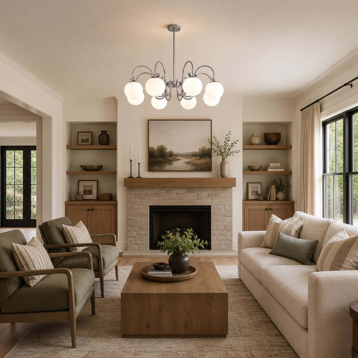 Belmont Chandelier | French Glass Chandelier for Modern Dining Room | Vinlighting