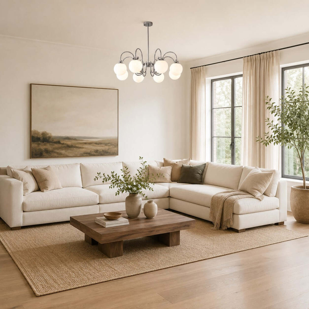 Belmont Chandelier | French Glass Chandelier for Modern Dining Room | Vinlighting