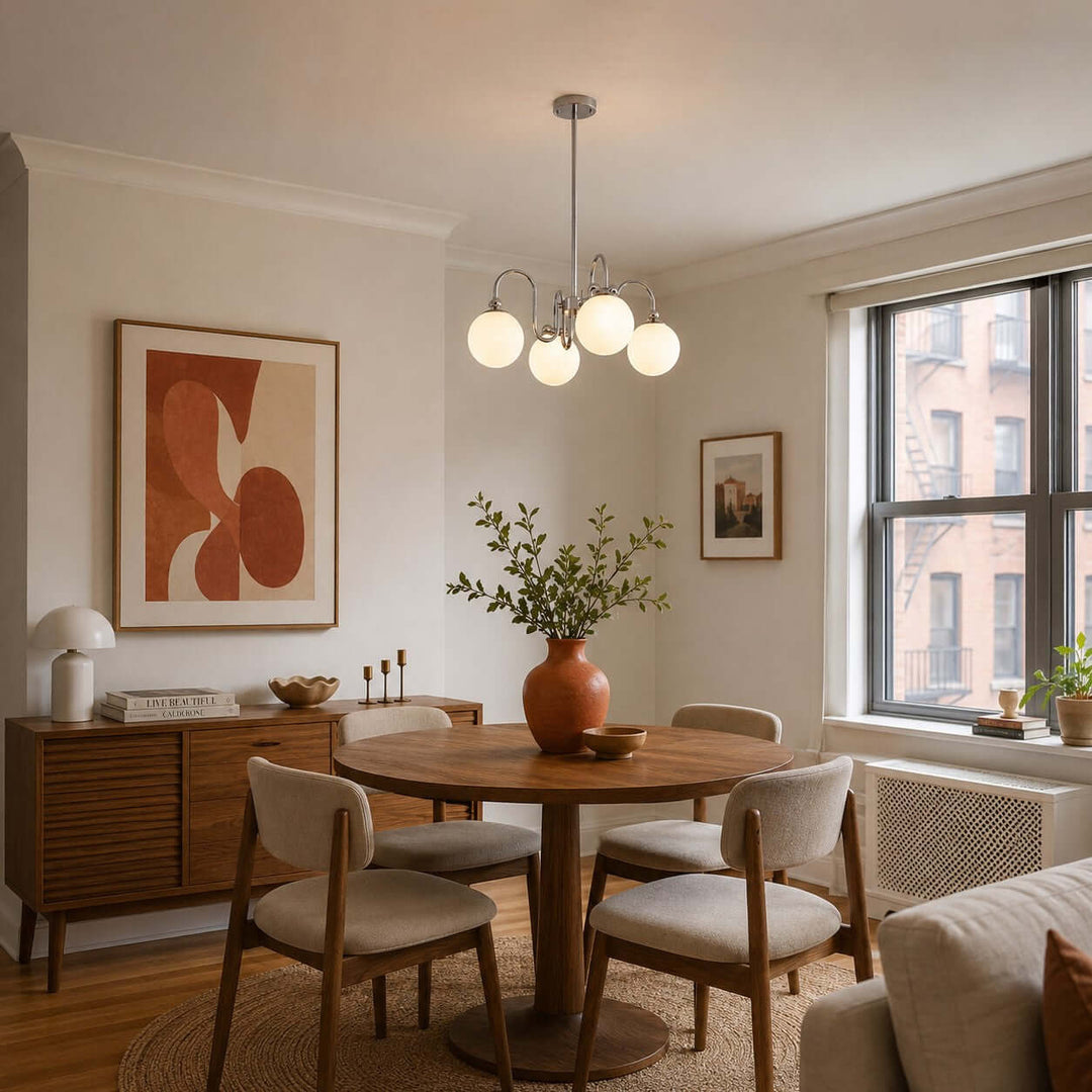 Belmont Chandelier | French Glass Chandelier for Modern Dining Room | Vinlighting
