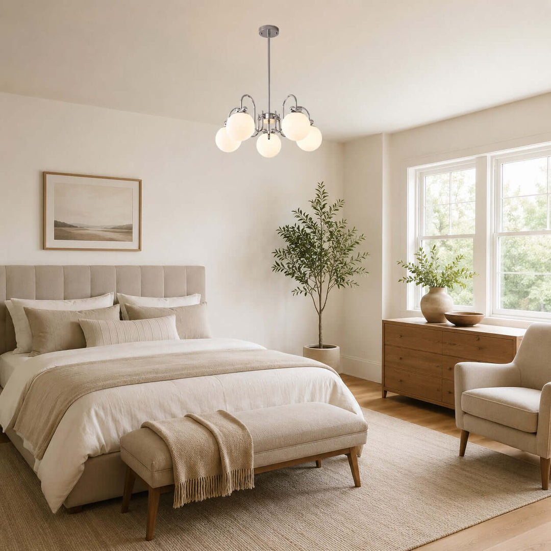 Belmont Chandelier | French Glass Chandelier for Modern Dining Room | Vinlighting