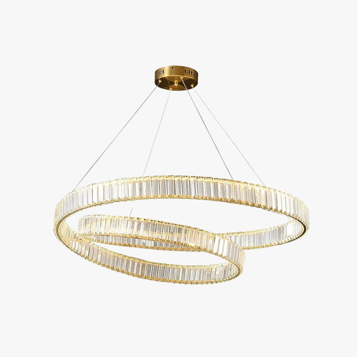 Bertolda Chandelier – Double Layer Crystal & Stainless Light | Vinlighting | Vinlighting