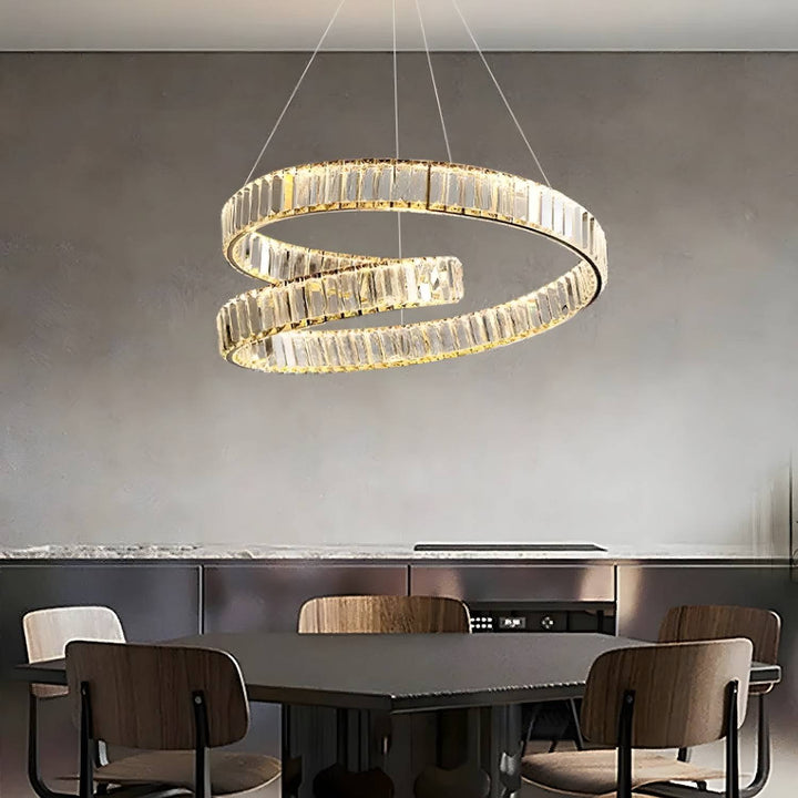 Bertolda Chandelier – Double Layer Crystal & Stainless Light | Vinlighting | Vinlighting