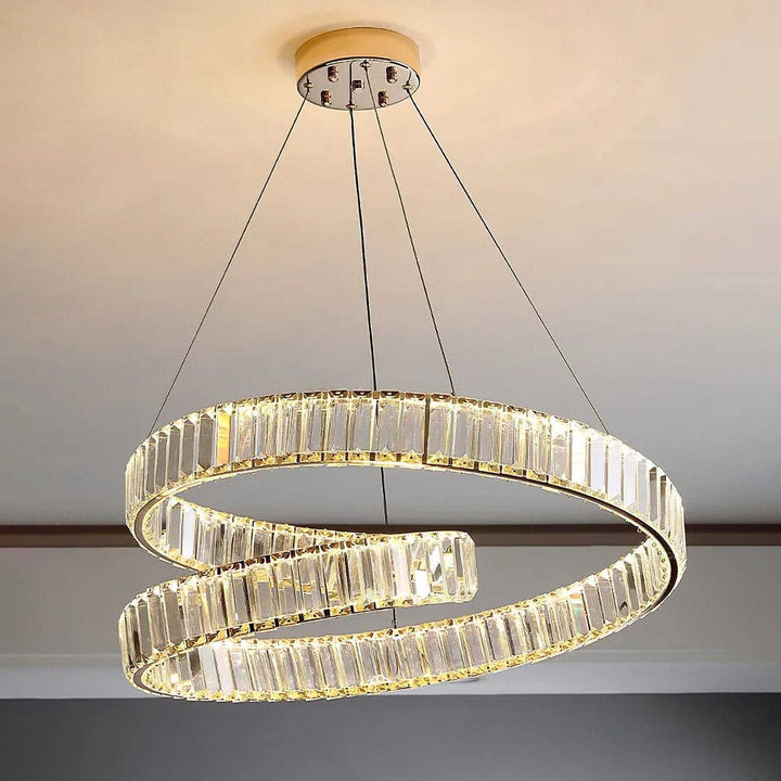 Bertolda Chandelier – Double Layer Crystal & Stainless Light | Vinlighting | Vinlighting
