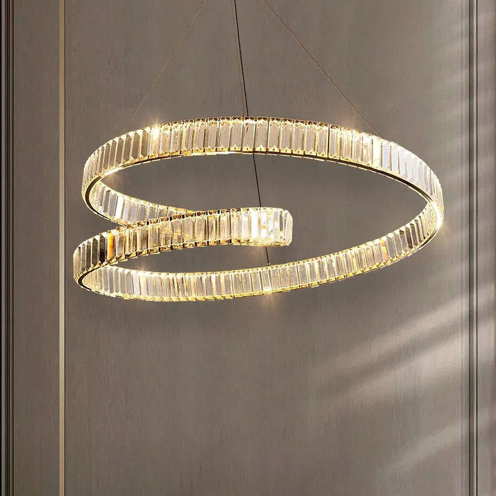 Bertolda Chandelier – Double Layer Crystal & Stainless Light | Vinlighting | Vinlighting