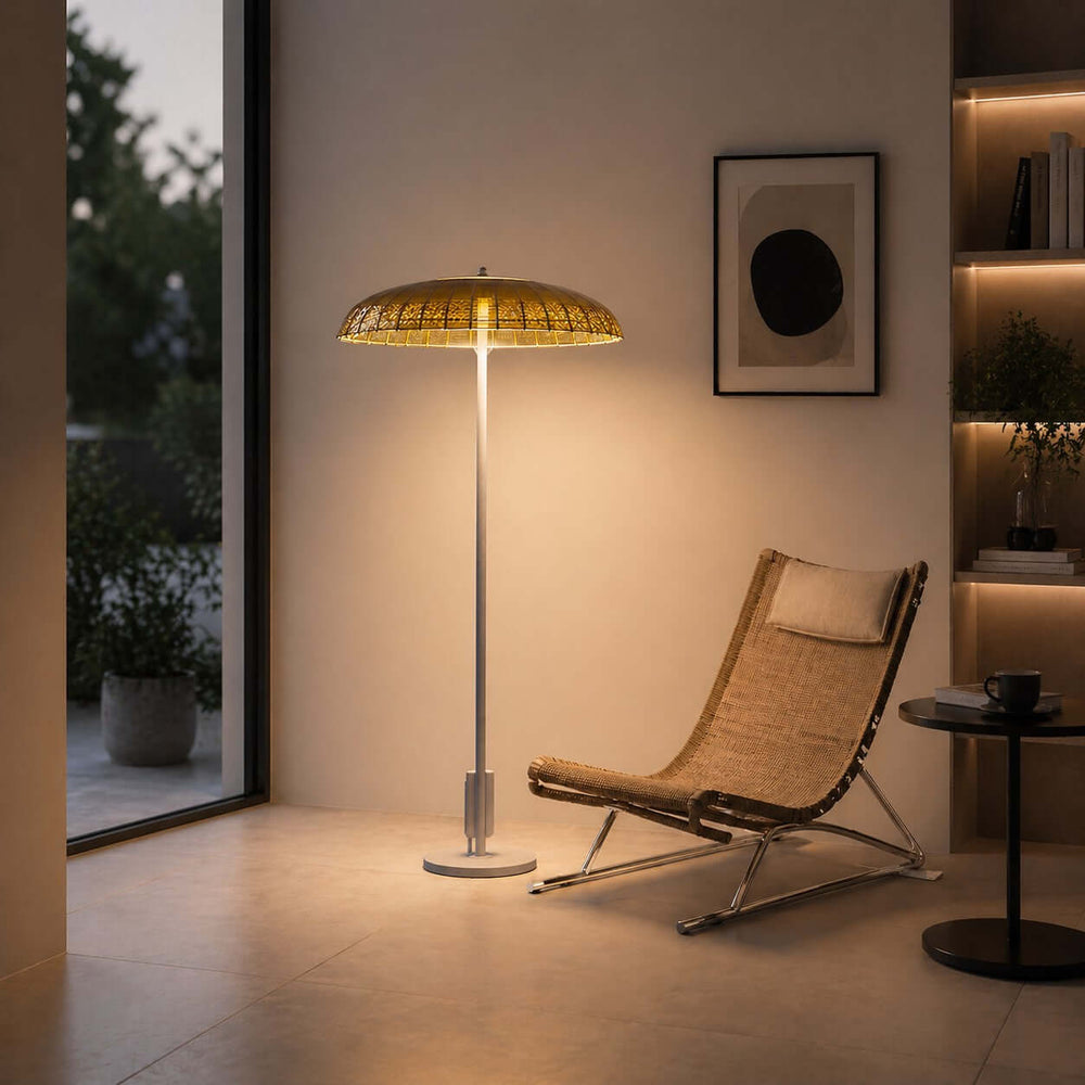 Beryth Floor Lamp - Mushroom Solar Outdoor Landscape Light