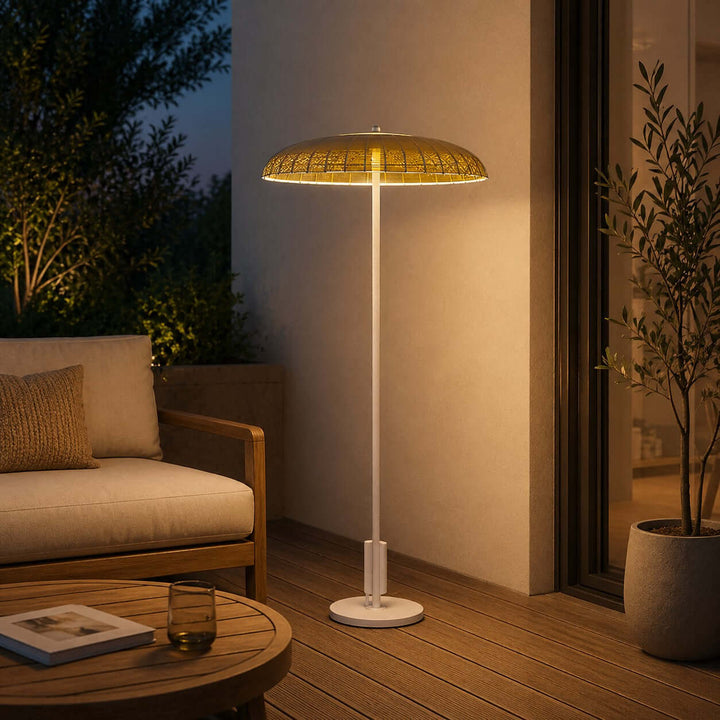 Beryth Floor Lamp - Mushroom Solar Outdoor Landscape Light