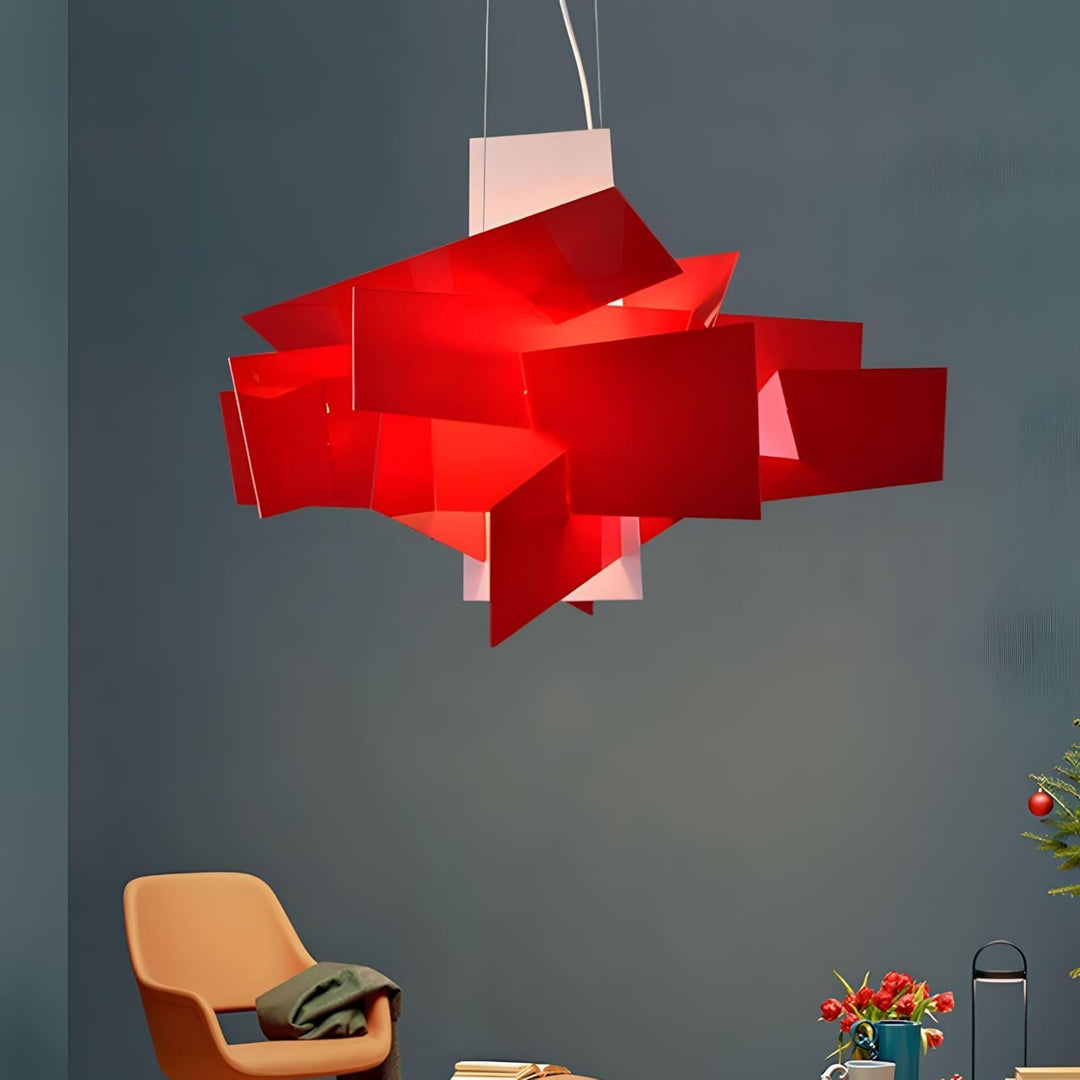 Big Bang Chandelier - Modern Red Dining Room Light | Vinlighting | Vinlighting