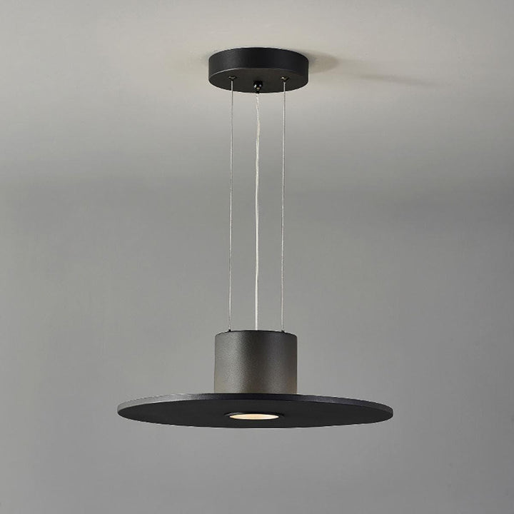 Black Round Contemporary Kitchen Pendant Light | Dining Room Dome | Vinlighting | Vinlighting