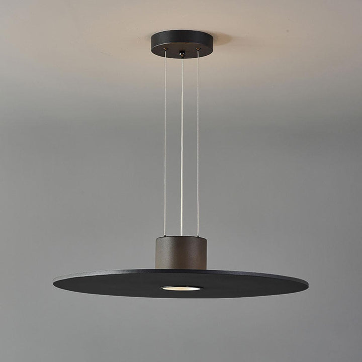 Black Round Contemporary Kitchen Pendant Light | Dining Room Dome | Vinlighting | Vinlighting