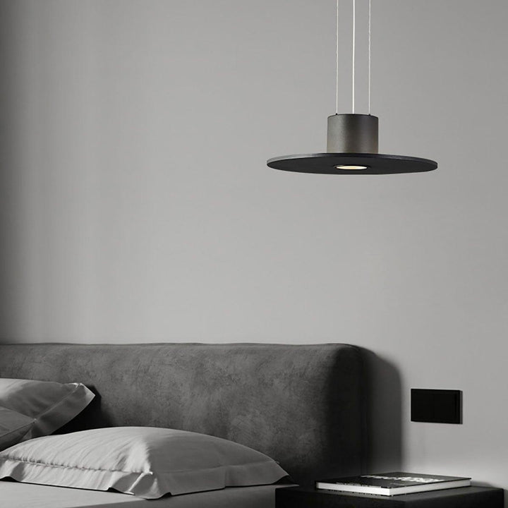 Black Round Contemporary Kitchen Pendant Light | Dining Room Dome | Vinlighting | Vinlighting