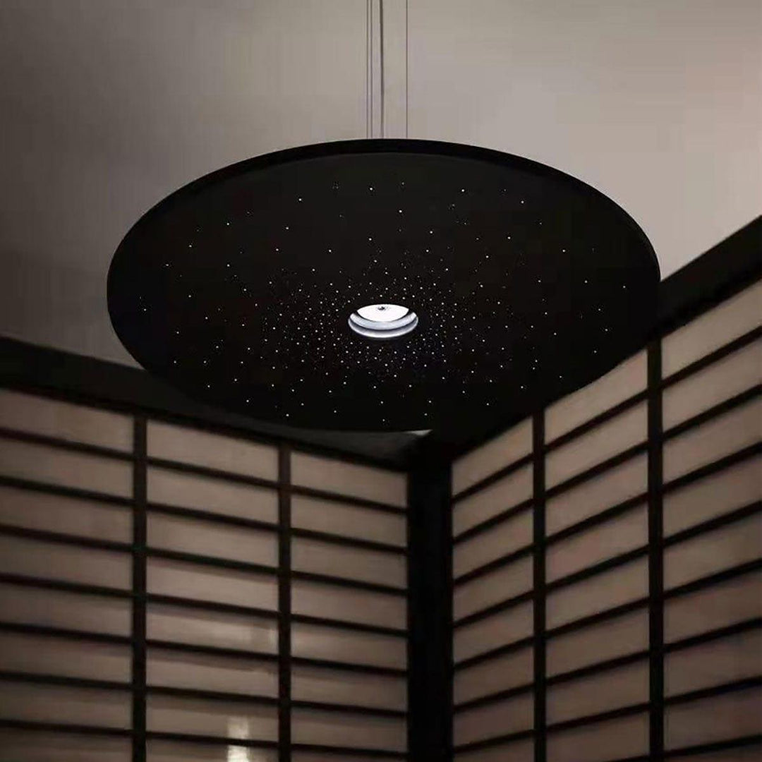 Black Round Contemporary Kitchen Pendant Light | Dining Room Dome | Vinlighting | Vinlighting