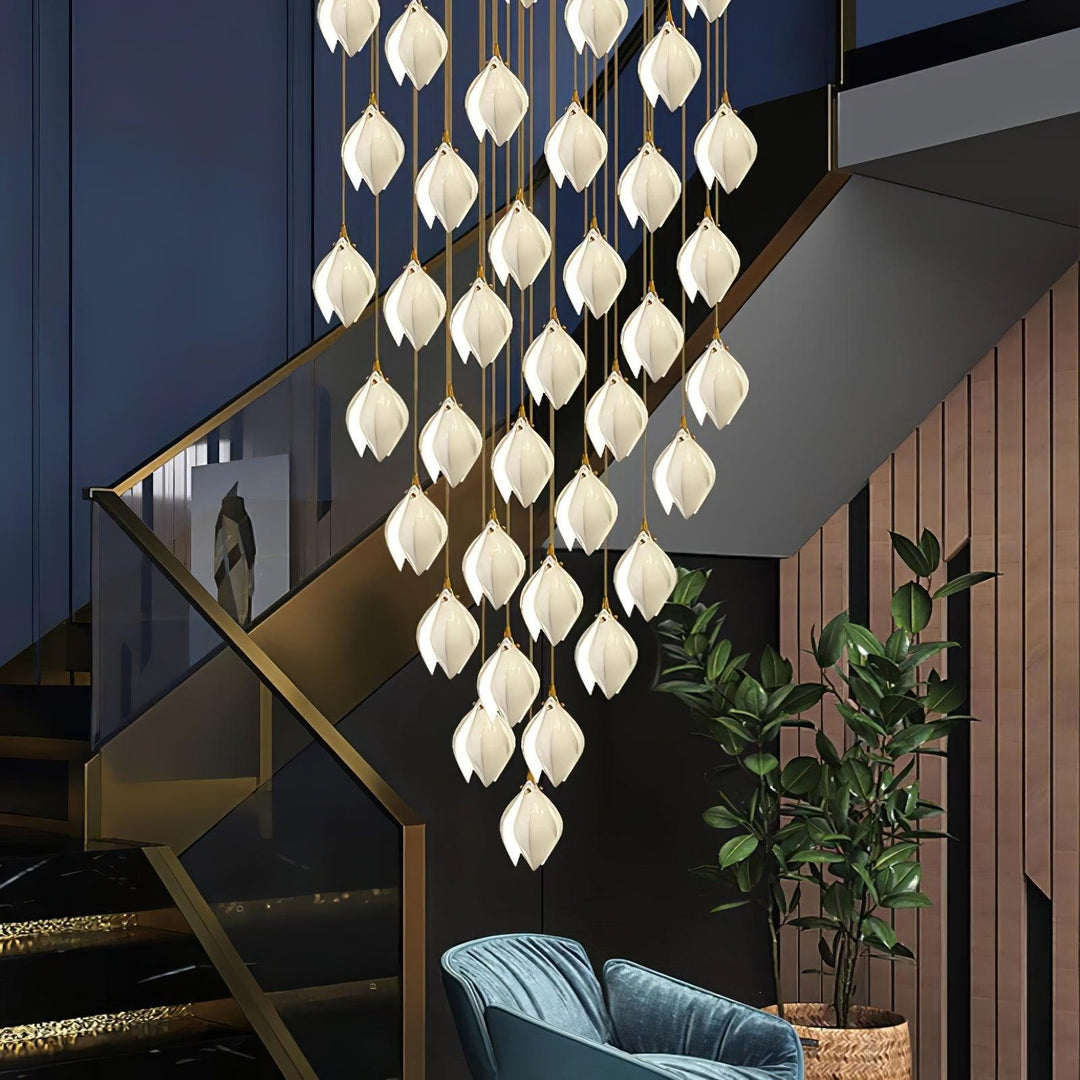 Bloom Buds Ceramic Pendant Light | Modern Art Deco Hanging Design | Vinlighting | Vinlighting