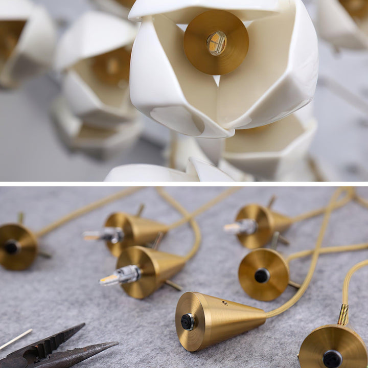 Bloom Buds Ceramic Pendant Light | Modern Art Deco Hanging Design | Vinlighting | Vinlighting