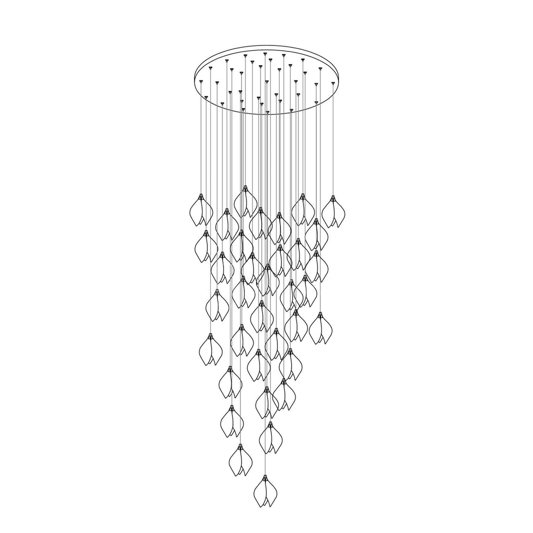 Bloom Buds Ceramic Pendant Light | Modern Art Deco Hanging Design | Vinlighting | Vinlighting