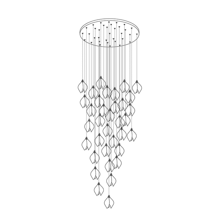 Bloom Buds Ceramic Pendant Light | Modern Art Deco Hanging Design | Vinlighting | Vinlighting