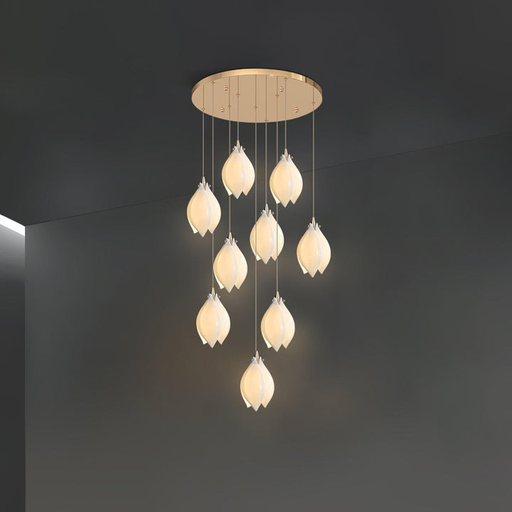 Bloom Buds Ceramic Pendant Light | Modern Art Deco Hanging Design | Vinlighting | Vinlighting