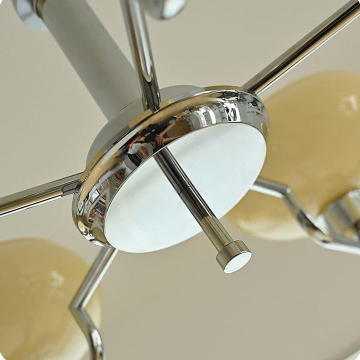 Bonnie Milk Glass and Gold 3 Light Chandelier - Vinlighting | Vinlighting | Vinlighting