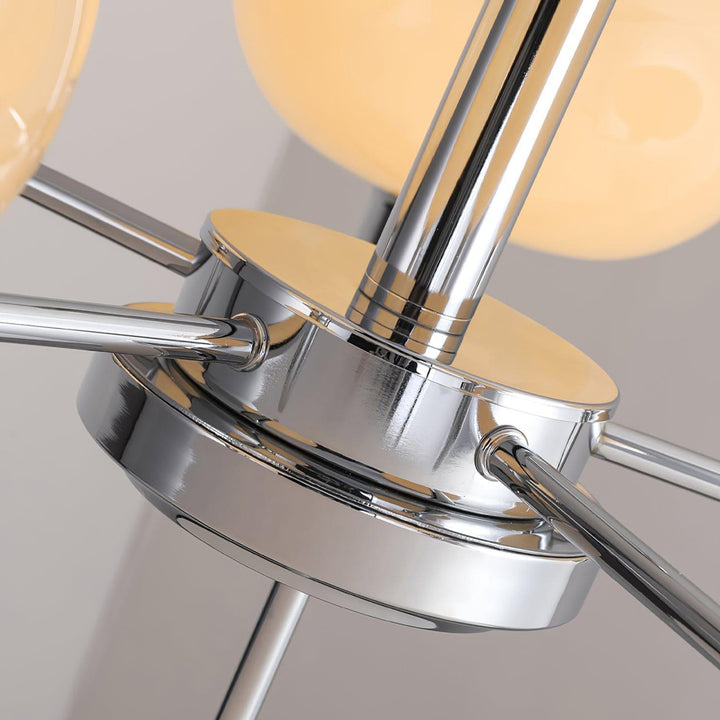 Bonnie Milk Glass and Gold 3 Light Chandelier - Vinlighting | Vinlighting | Vinlighting