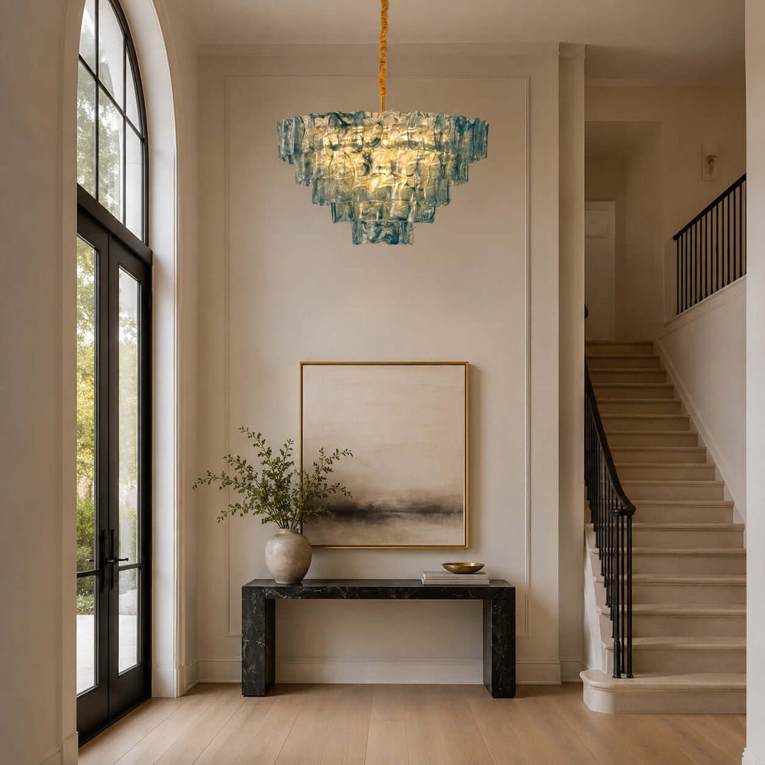 Velmora Chandelier Murano Glass Lighting for Dining Room