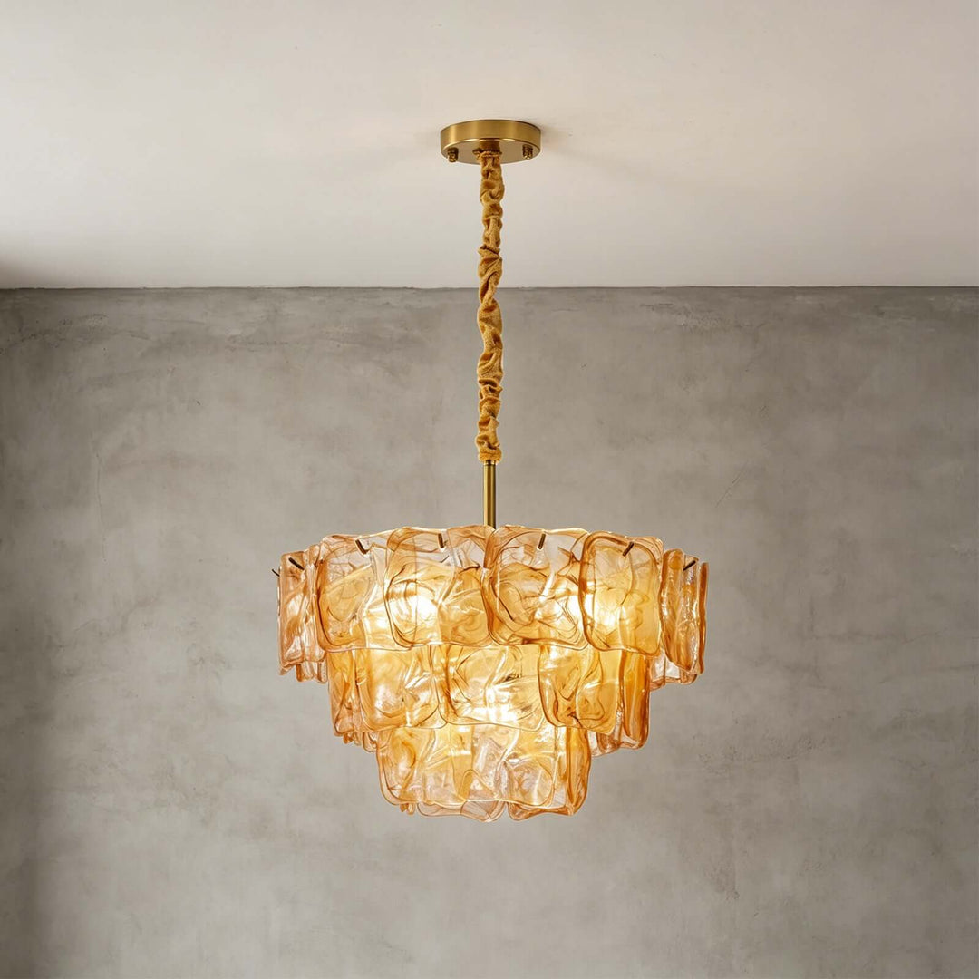 Velmora Chandelier Murano Glass Lighting for Dining Room