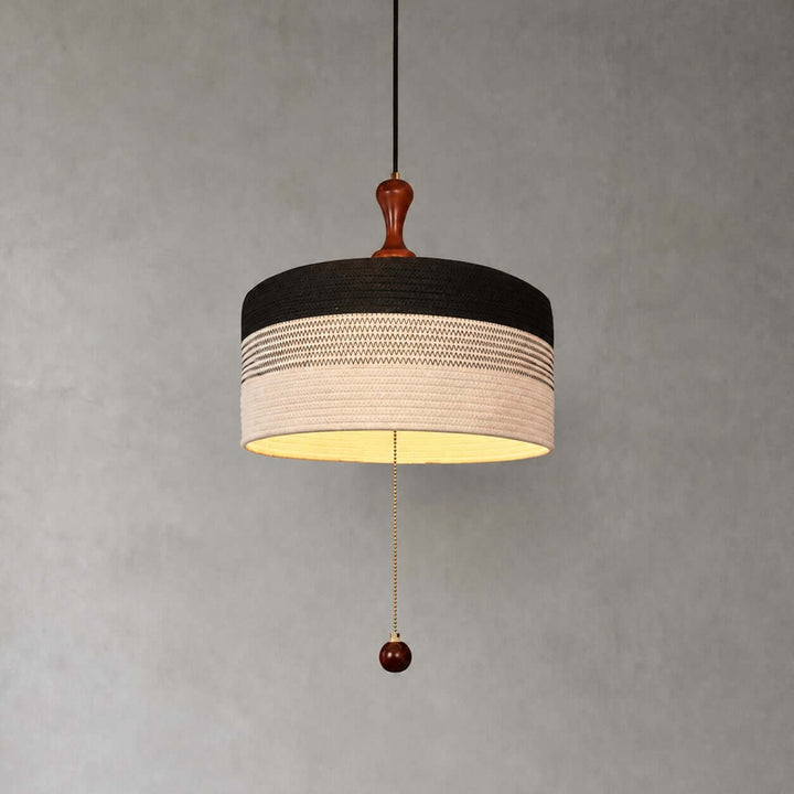 Brenoa Pendant Light | Vintage Fabric Shade for Dining Rooms