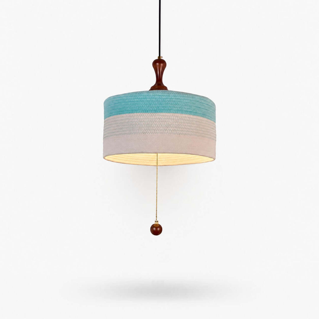 Brenoa Pendant Light | Vintage Fabric Shade for Dining Rooms