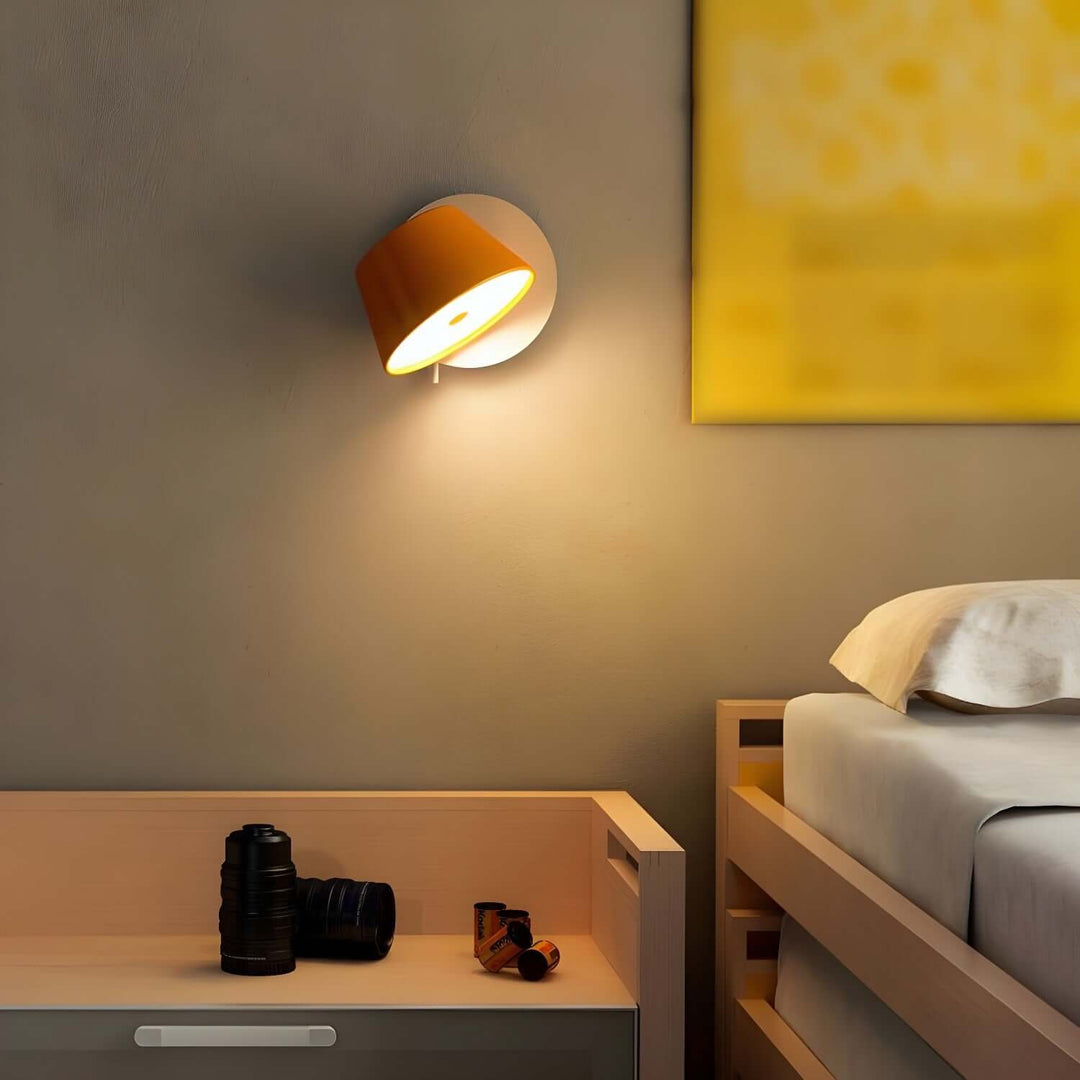 Brevino Wall Lamp – Simple Creative Rotating Bedside Light