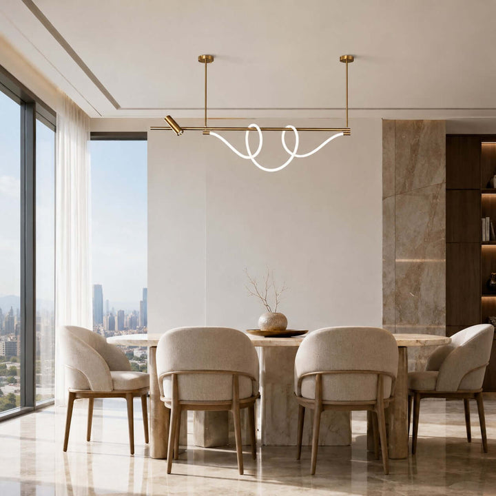 Brisa Linear Chandelier Style A - Modern Creative Musical Line Light | Vinlighting