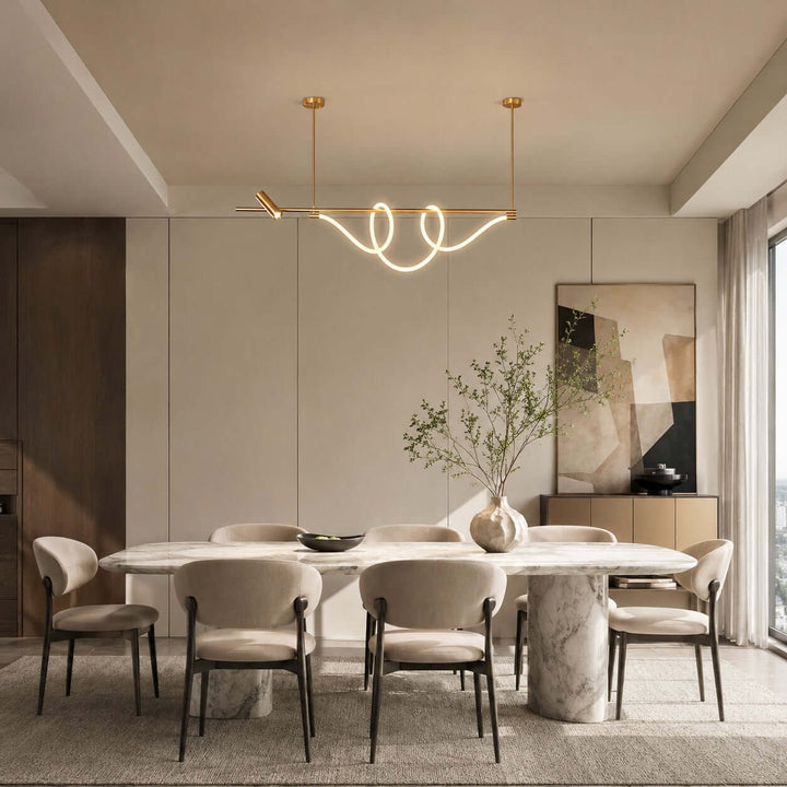 Brisa Linear Chandelier Style A - Modern Creative Musical Line Light | Vinlighting