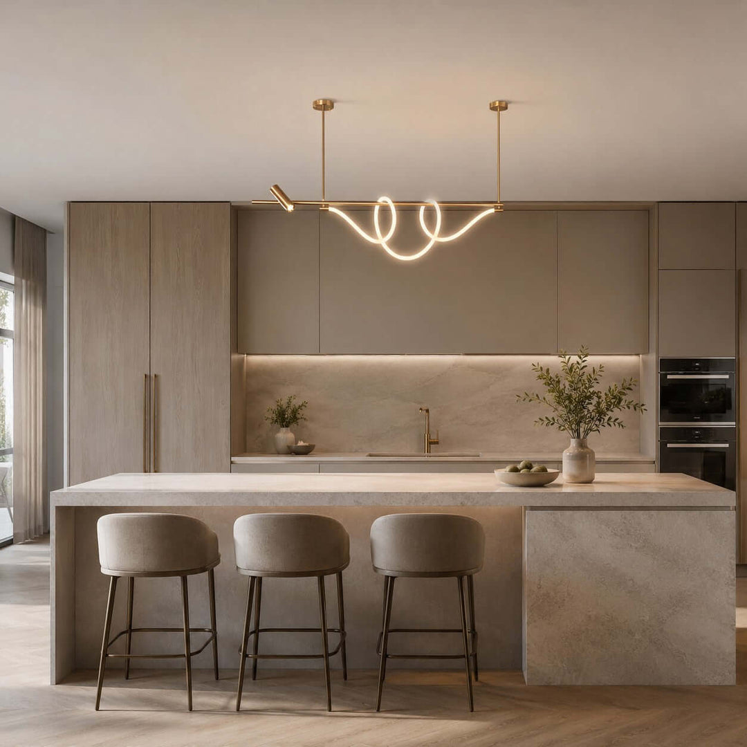 Brisa Linear Chandelier Style A - Modern Creative Musical Line Light | Vinlighting