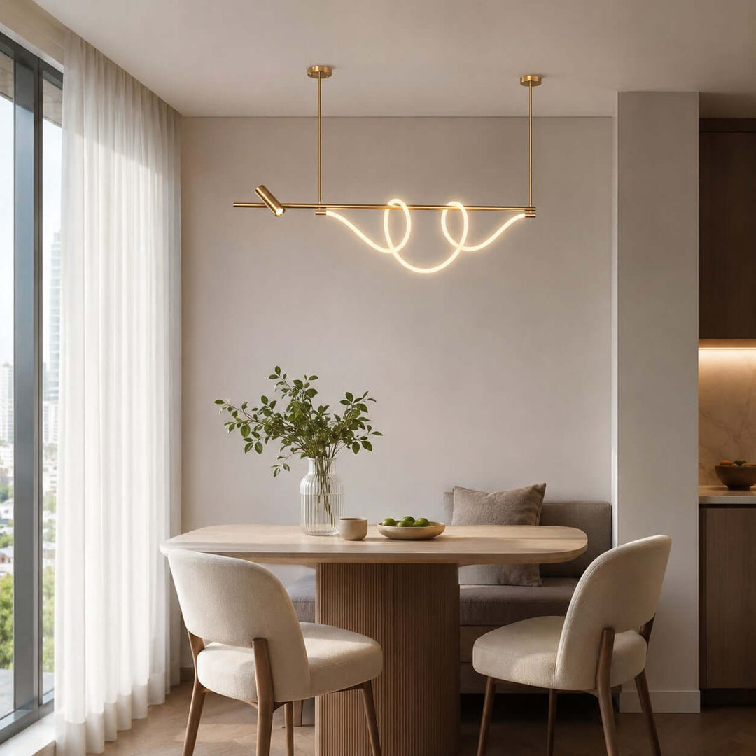 Brisa Linear Chandelier Style A - Modern Creative Musical Line Light | Vinlighting