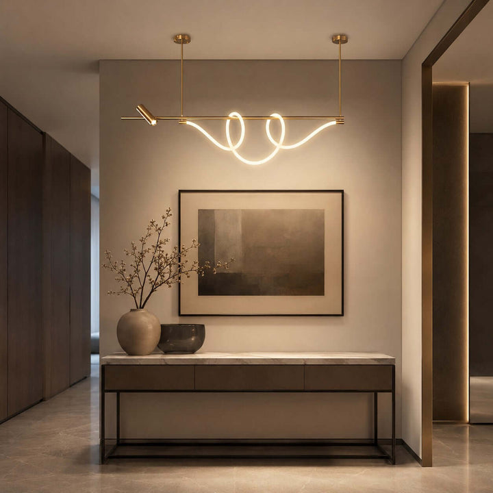 Brisa Linear Chandelier Style A - Modern Creative Musical Line Light | Vinlighting