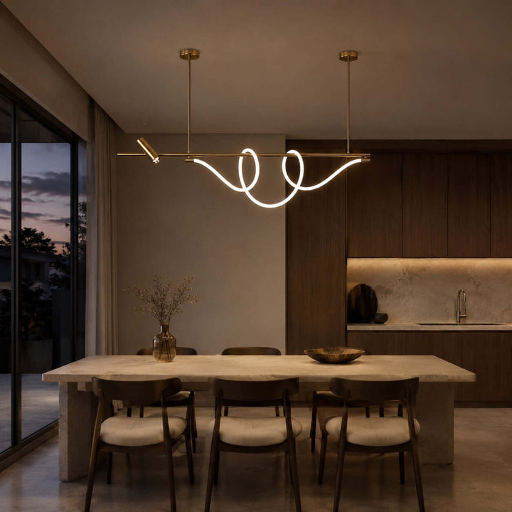 Brisa Linear Chandelier Style A - Modern Creative Musical Line Light | Vinlighting