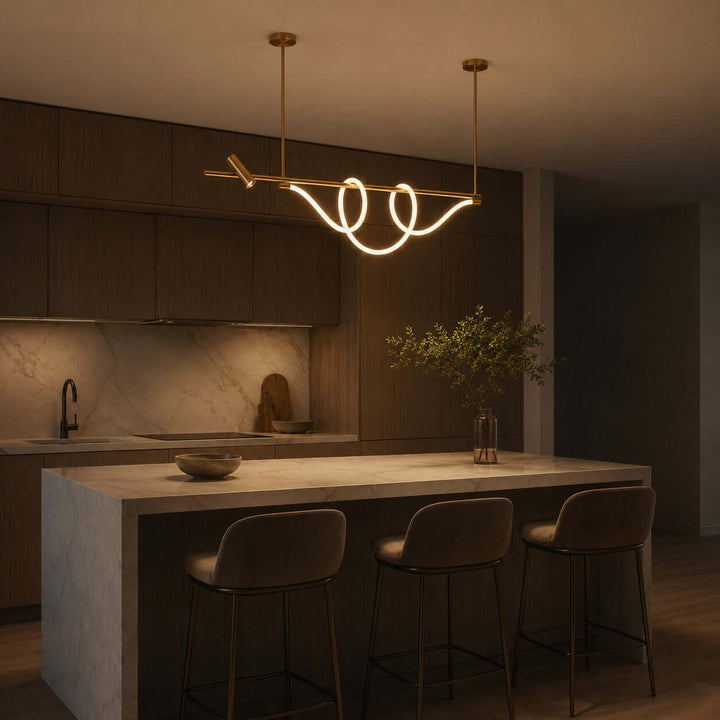 Brisa Linear Chandelier Style A - Modern Creative Musical Line Light | Vinlighting