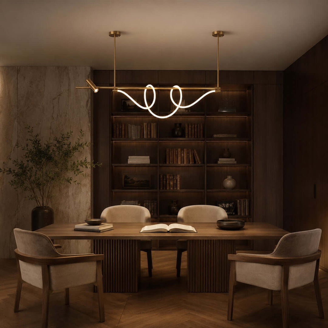 Brisa Linear Chandelier Style A - Modern Creative Musical Line Light | Vinlighting