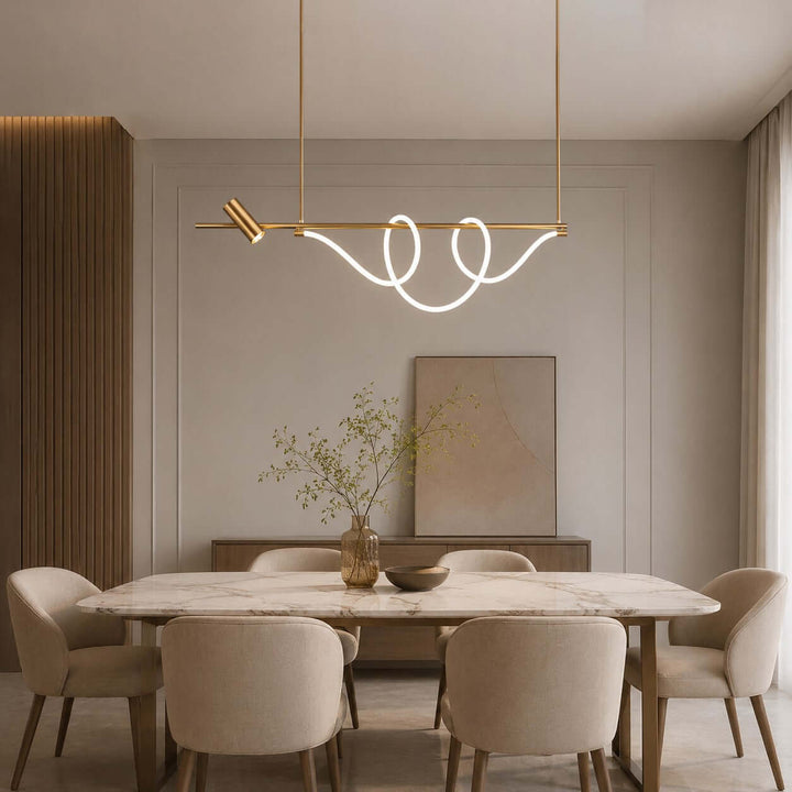 Brisa Linear Chandelier Style A - Modern Creative Musical Line Light | Vinlighting