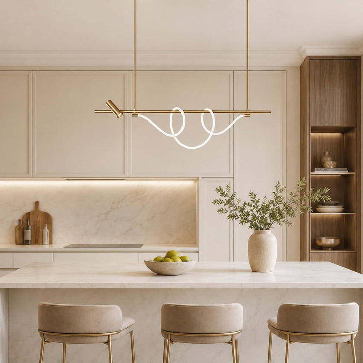 Brisa Linear Chandelier Style A - Modern Creative Musical Line Light | Vinlighting