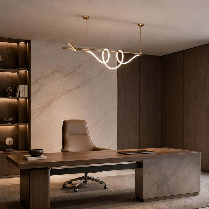 Brisa Linear Chandelier Style A - Modern Creative Musical Line Light | Vinlighting