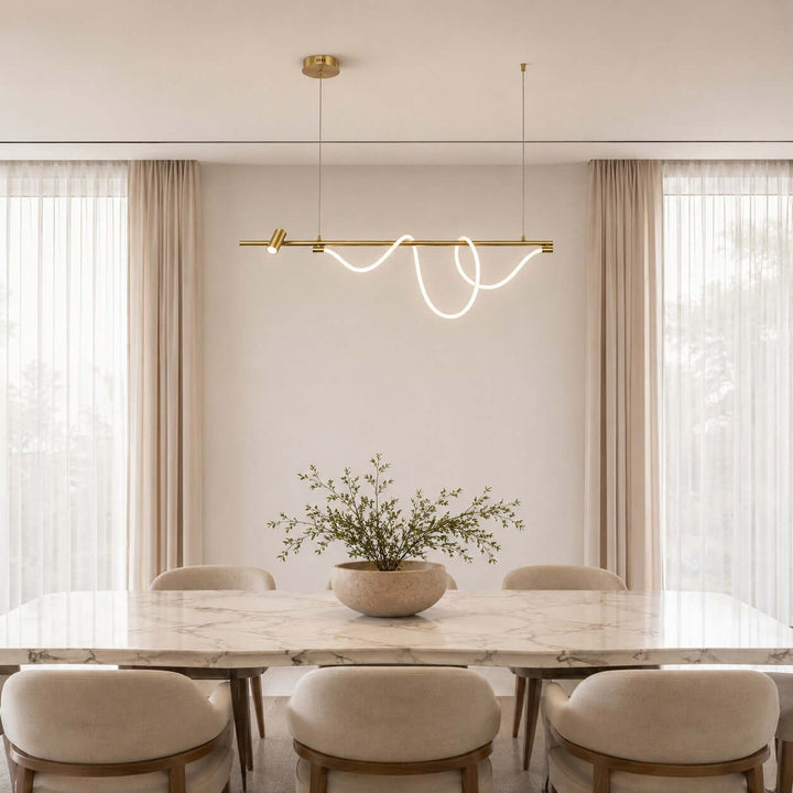 Brisa Linear Chandelier Style B - Modern Creative Silicone Chandelier | Vinlighting