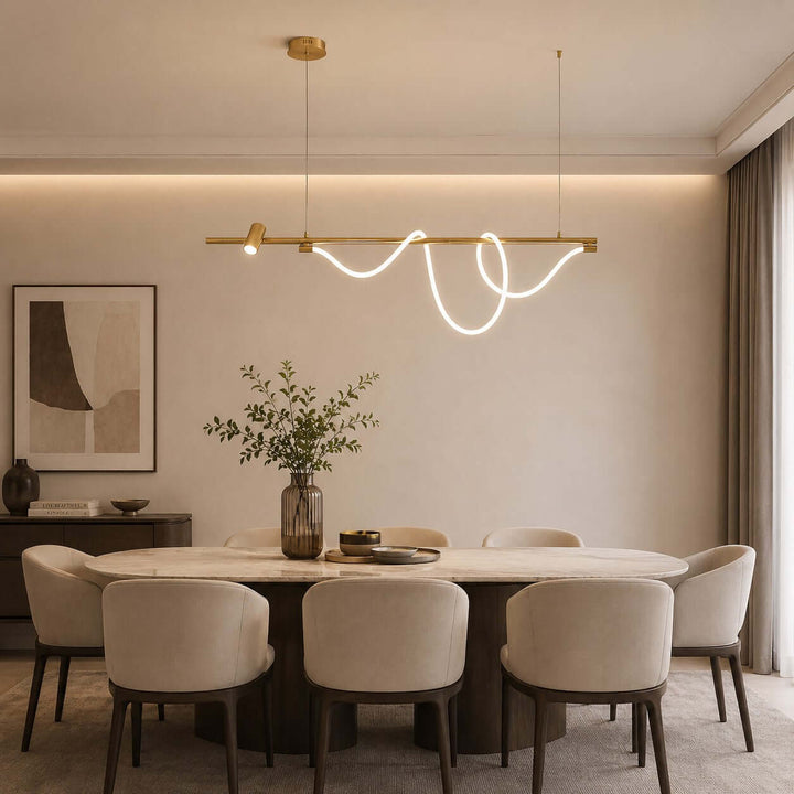 Brisa Linear Chandelier Style B - Modern Creative Silicone Chandelier | Vinlighting