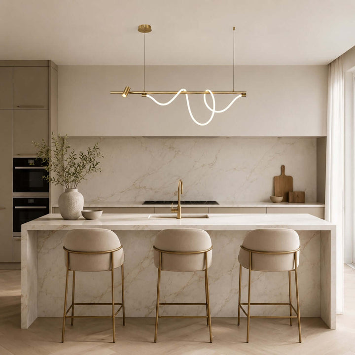 Brisa Linear Chandelier Style B - Modern Creative Silicone Chandelier | Vinlighting