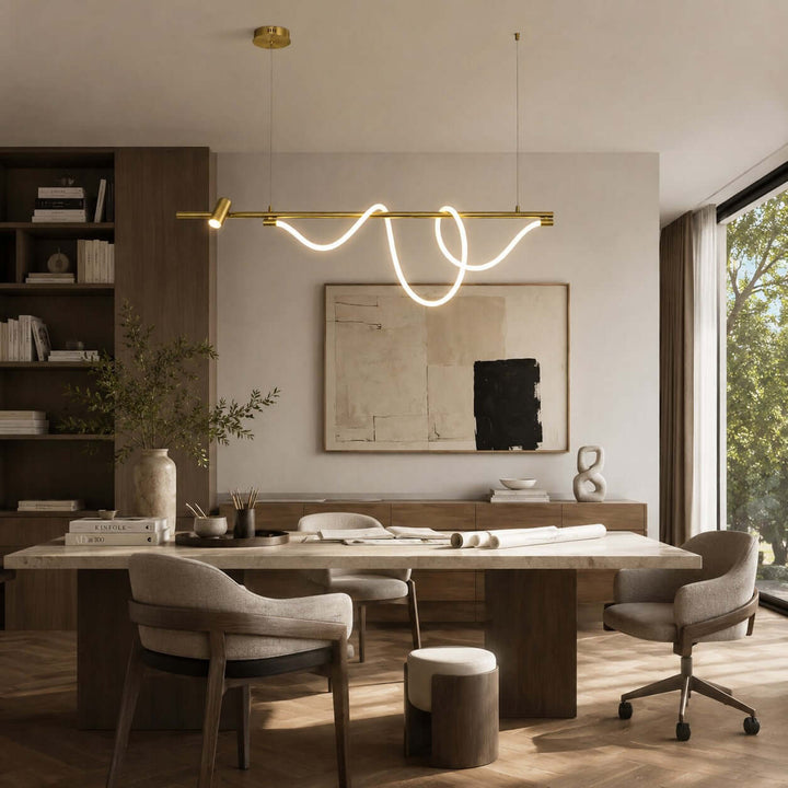Brisa Linear Chandelier Style B - Modern Creative Silicone Chandelier | Vinlighting
