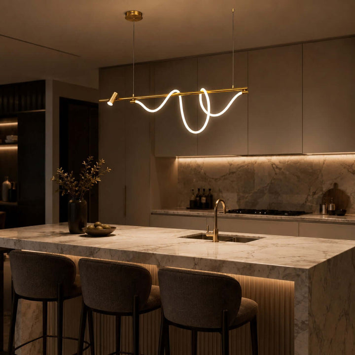 Brisa Linear Chandelier Style B - Modern Creative Silicone Chandelier | Vinlighting