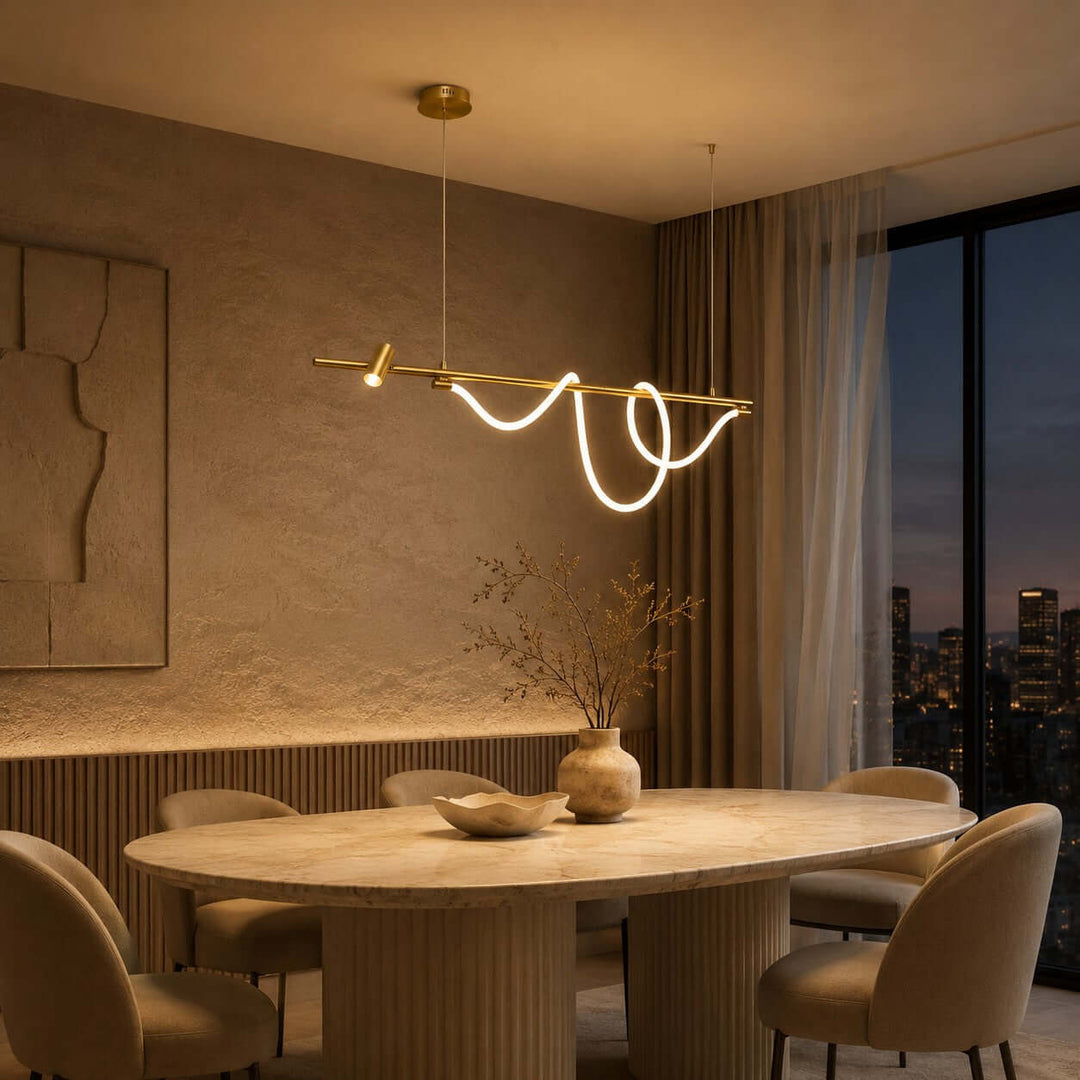 Brisa Linear Chandelier Style B - Modern Creative Silicone Chandelier | Vinlighting