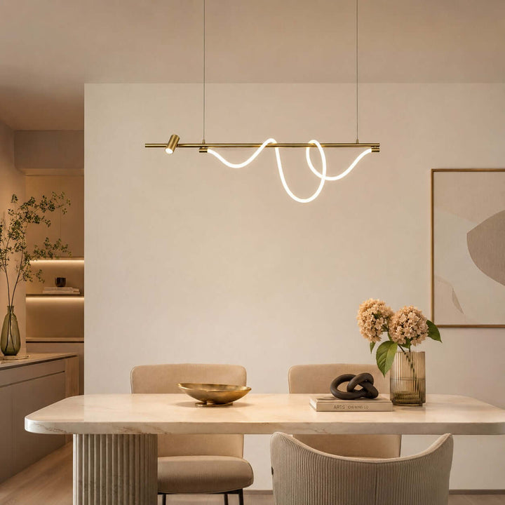 Brisa Linear Chandelier Style B - Modern Creative Silicone Chandelier | Vinlighting
