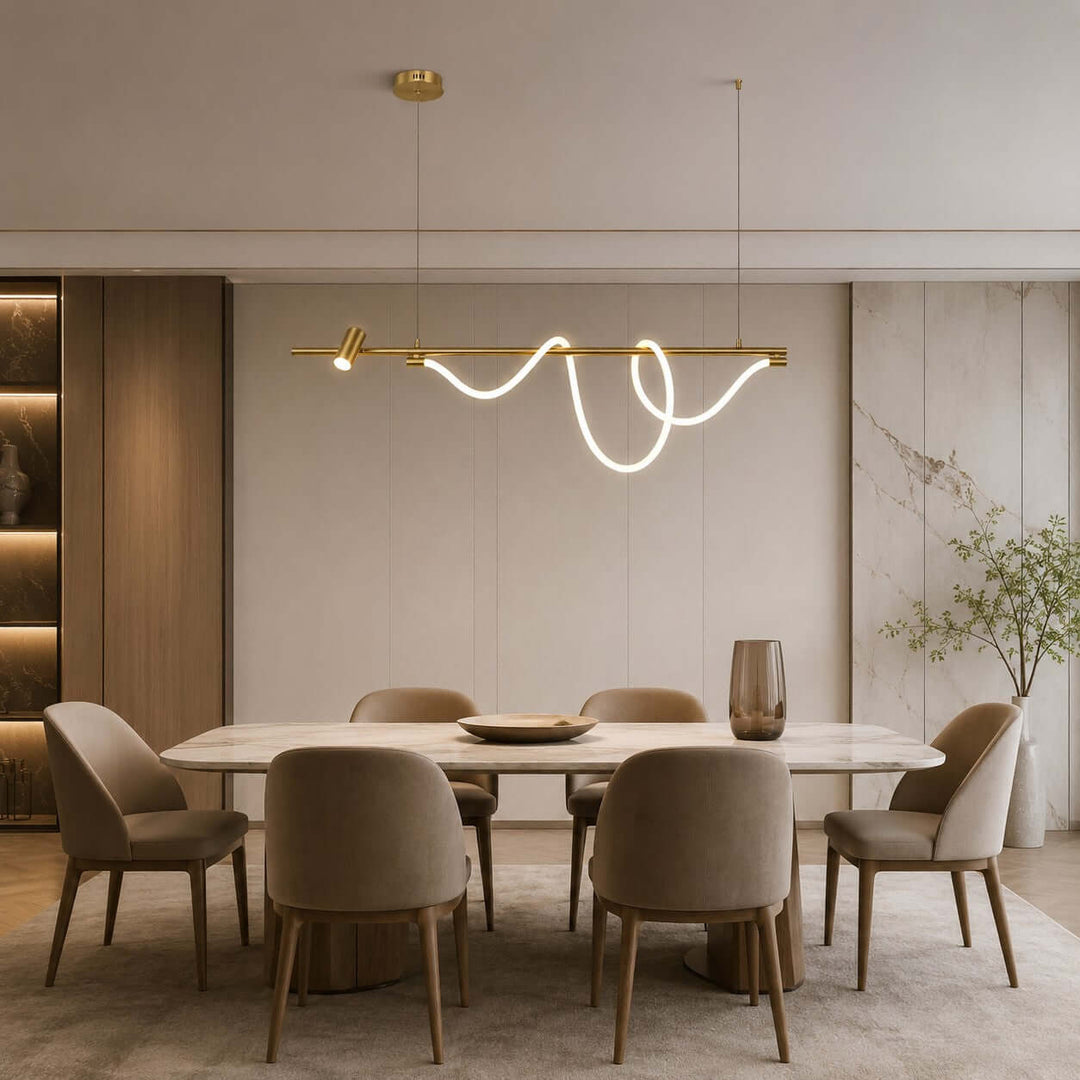 Brisa Linear Chandelier Style B - Modern Creative Silicone Chandelier | Vinlighting