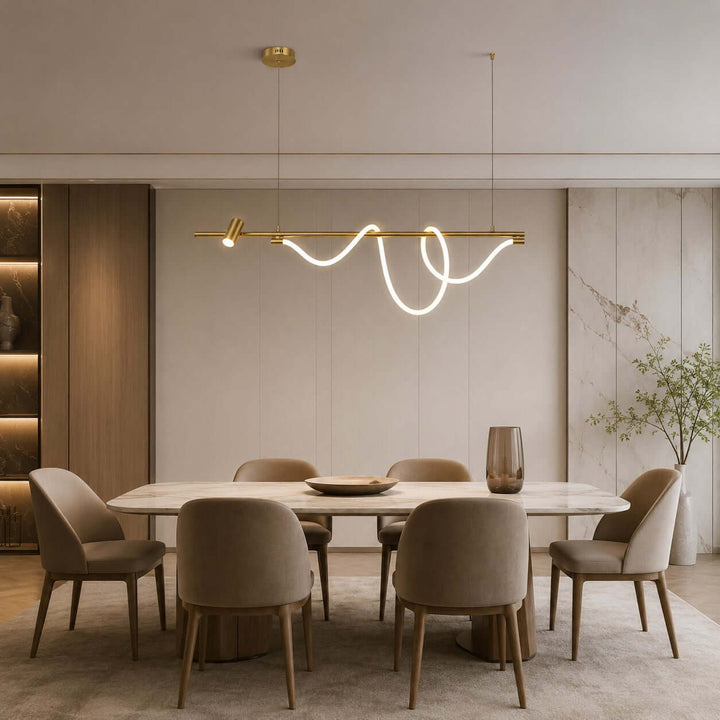Brisa Linear Chandelier Style B - Modern Creative Silicone Chandelier | Vinlighting