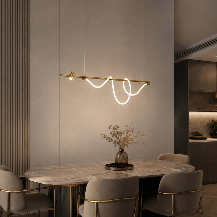 Brisa Linear Chandelier Style B - Modern Creative Silicone Chandelier | Vinlighting