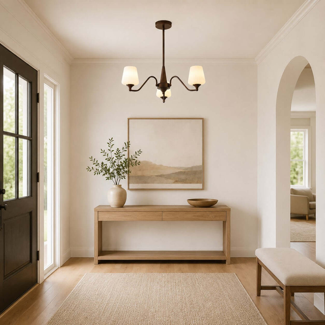 Bristow Chandelier – American Minimalist Frosted Glass Dining Lighting | Vinlighting