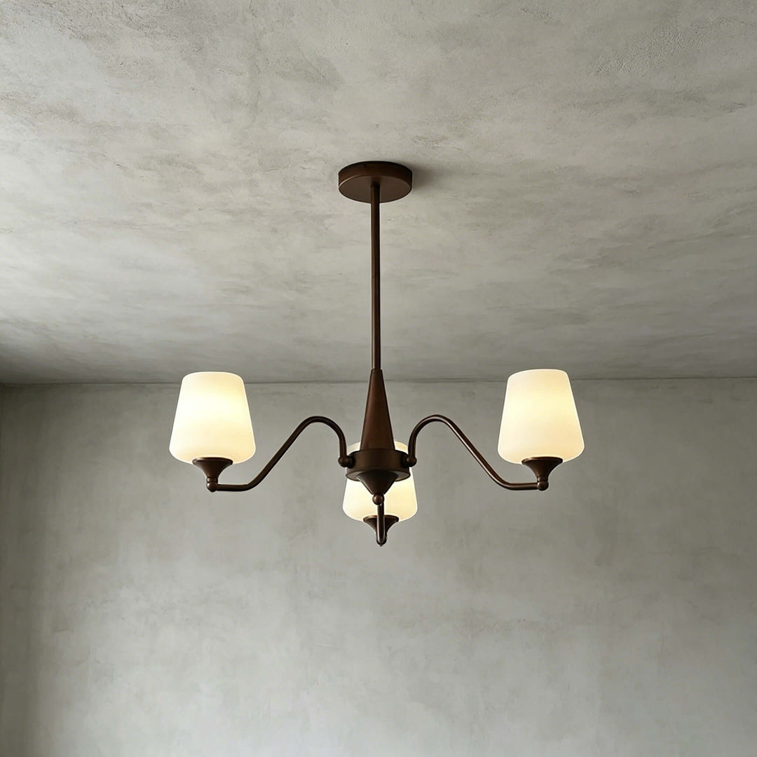 Bristow Chandelier – American Minimalist Frosted Glass Dining Lighting | Vinlighting